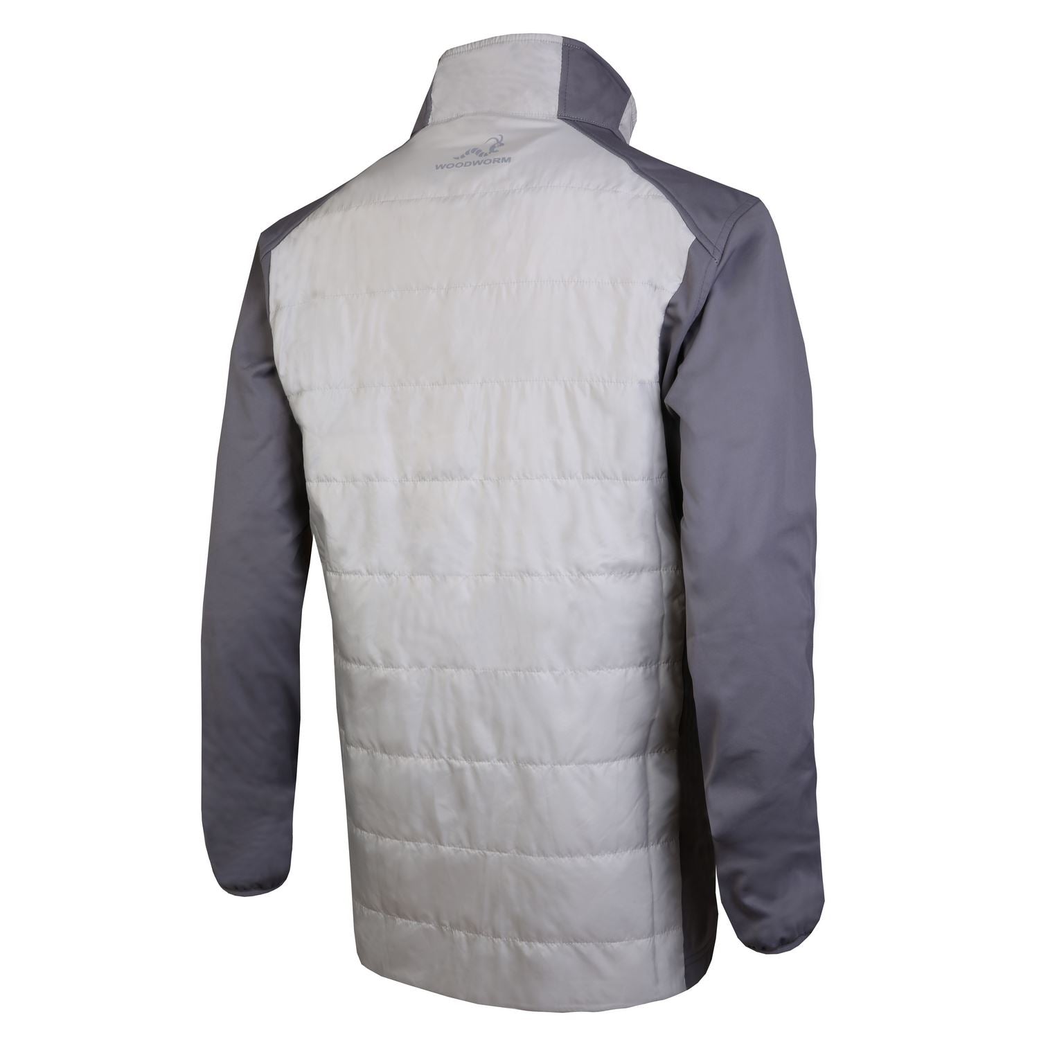 Woodworm Full Zip Padded Mens Golf Jacket - Windproof - Grey