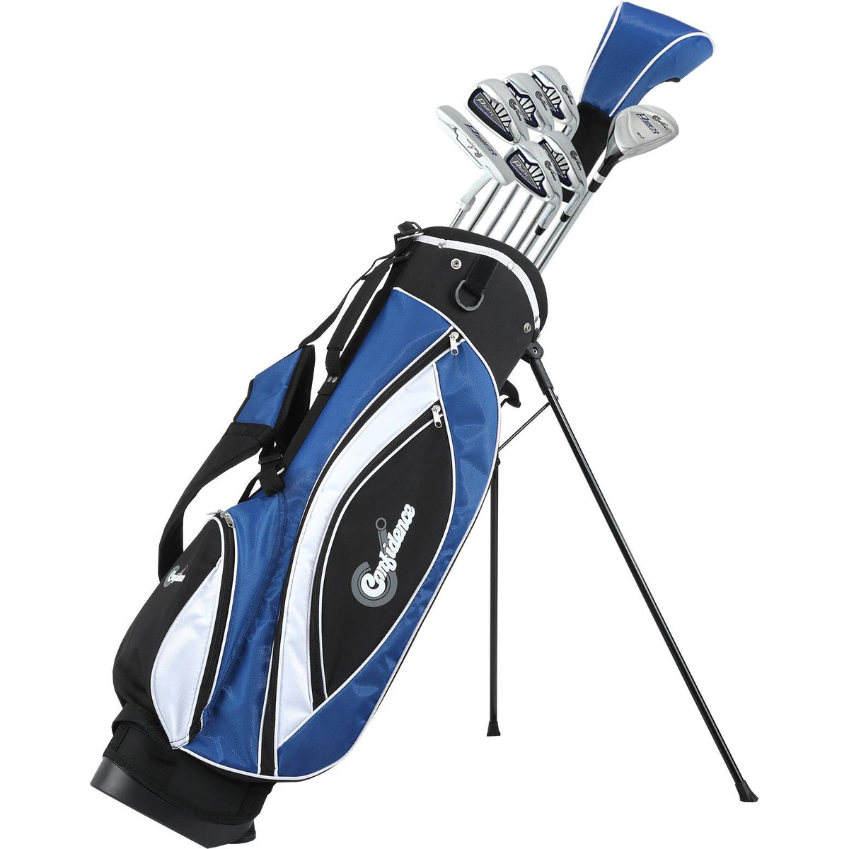 Confidence Golf Mens Power V3 Club Set and Stand Bag, Left Hand