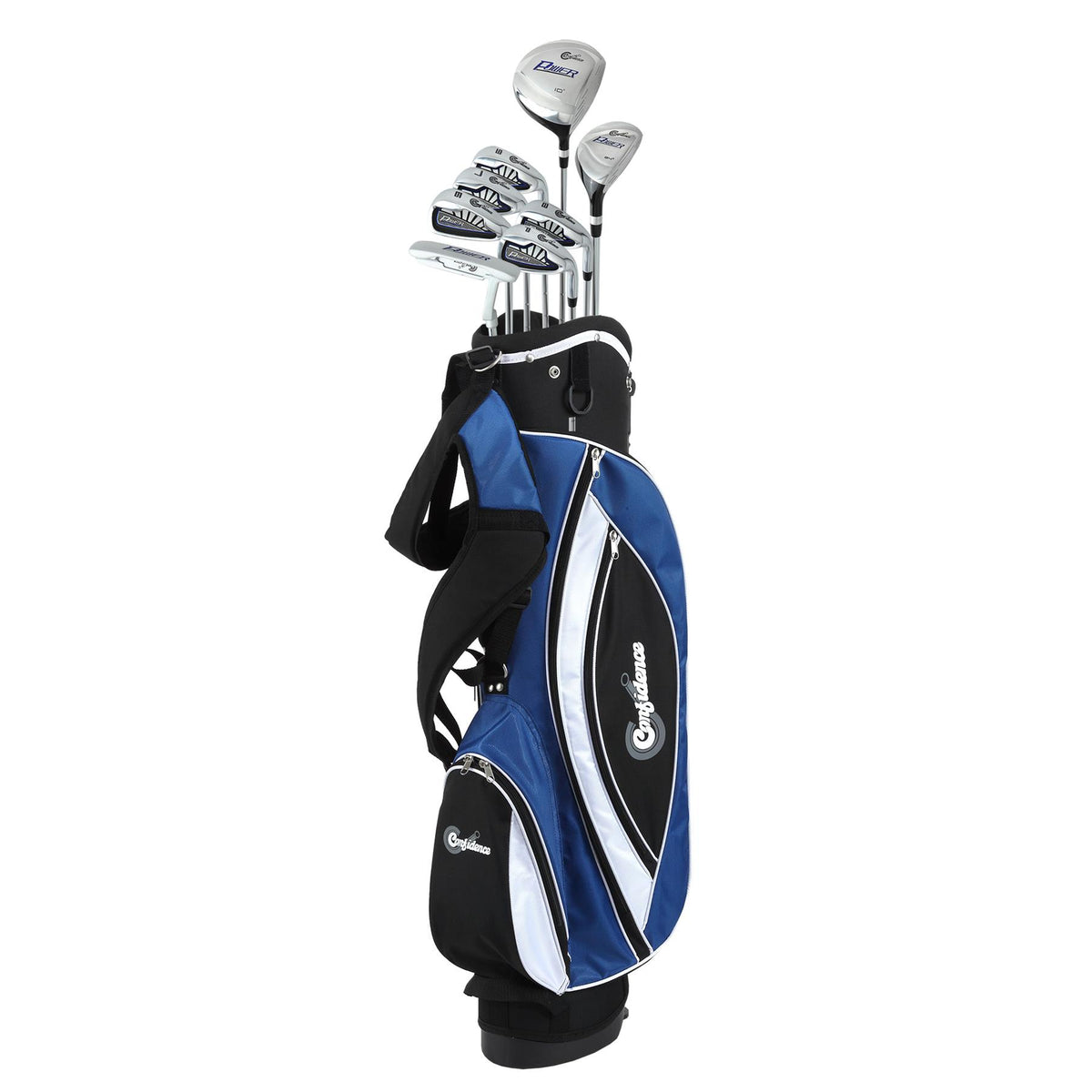 Confidence Golf Mens Power V3 Club Set and Stand Bag