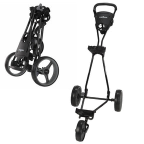 Caddymatic Golf Continental 3 Wheel Folding Golf Push/Pull Trolley