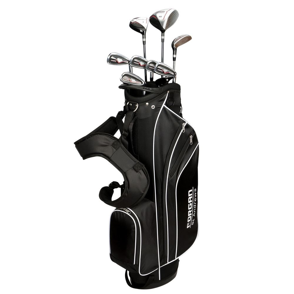 Forgan F100 Golf Clubs Set with Bag, Graphite/Steel, Regular, Mens Right Hand, 6-PW