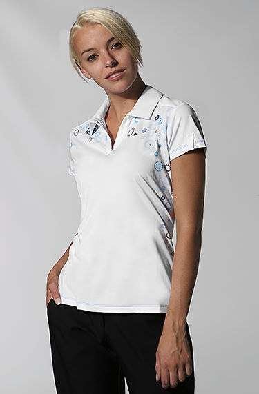 Ashworth Ladies Climalite Starburst Print Polo