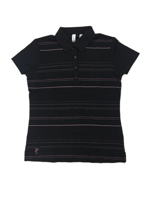 Ashworth Ladies Striped Polo Shirt