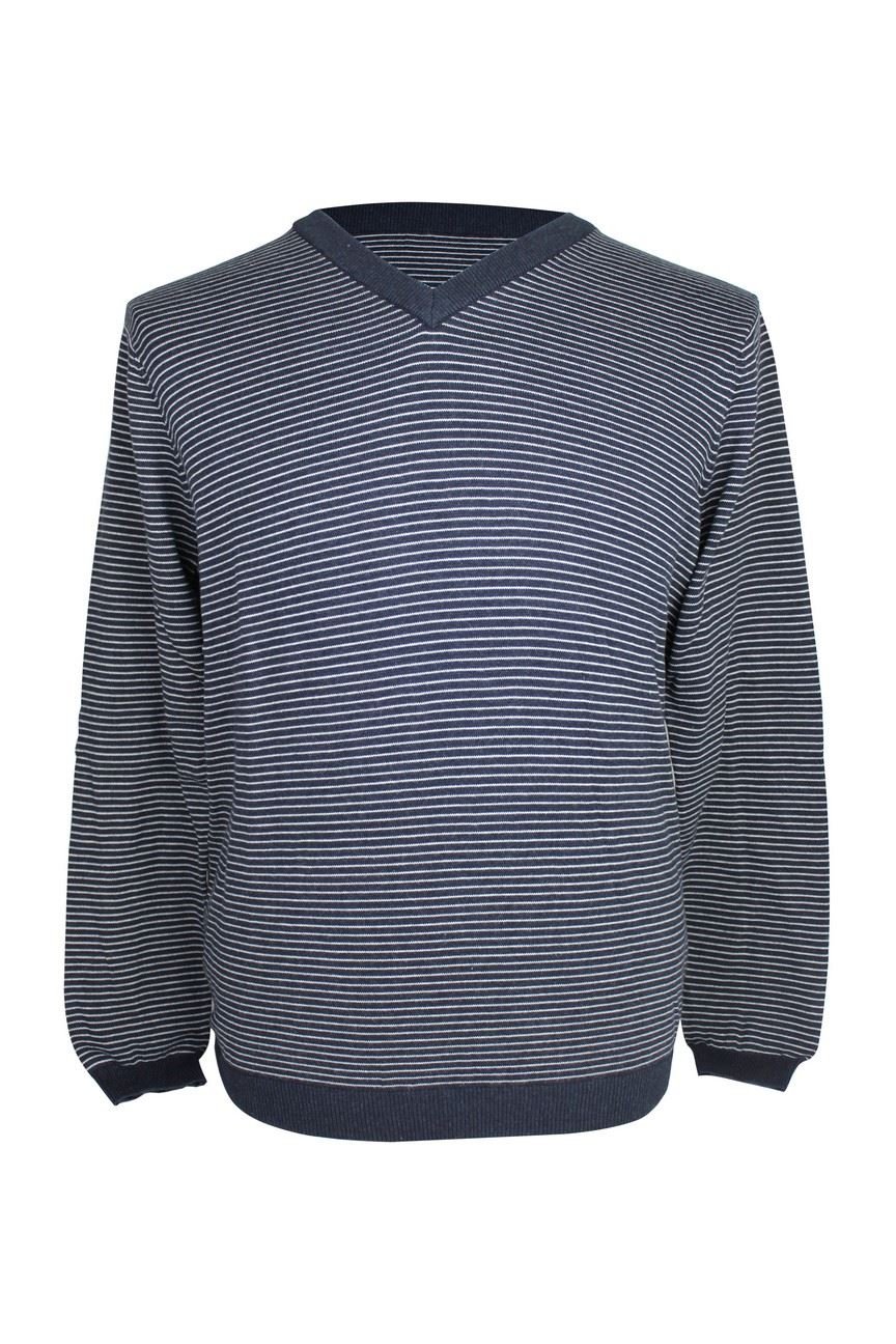 Ashworth Mens Stripe Pima Cotton Sweater