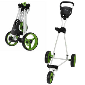 Caddymatic Golf Continental 3 Wheel Folding Golf Push/Pull Trolley