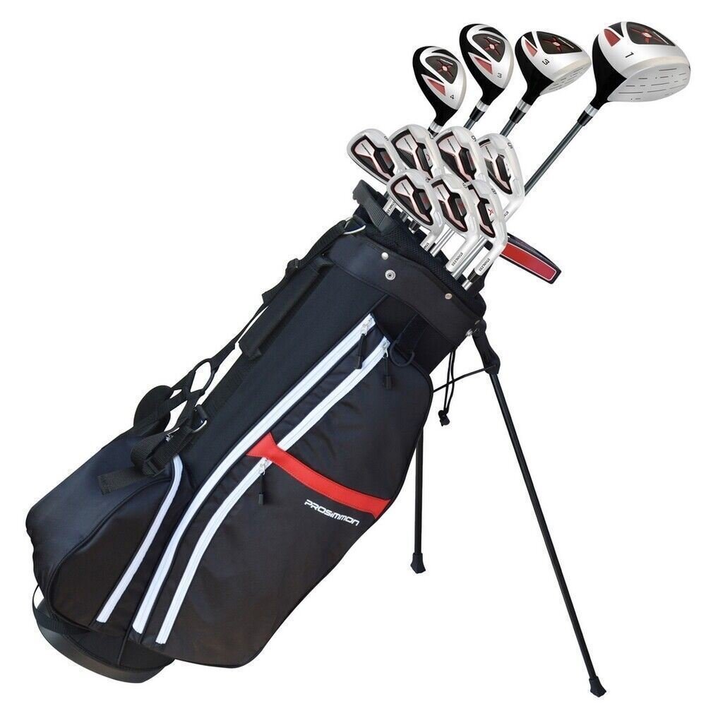 Prosimmon X9 V2 Golf Set with Graphite/Steel Shaft Clubs and Bag - Mens Right Hand