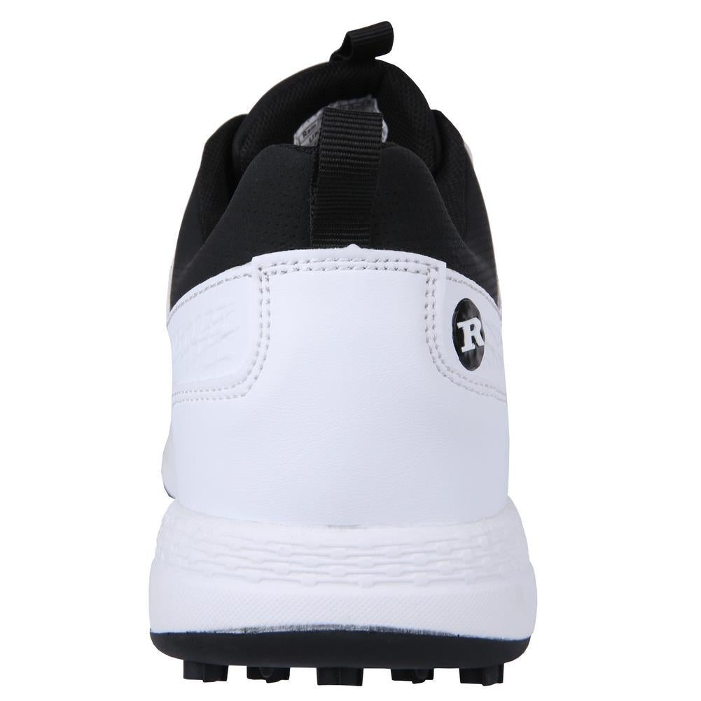 Ram Golf Accubar Mens Golf Shoes, White/Black