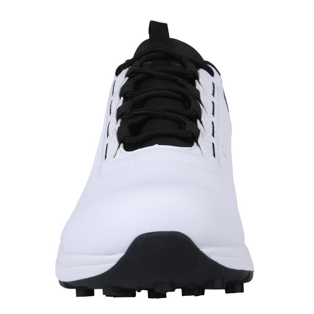 Ram Golf Accubar Mens Golf Shoes, White/Black