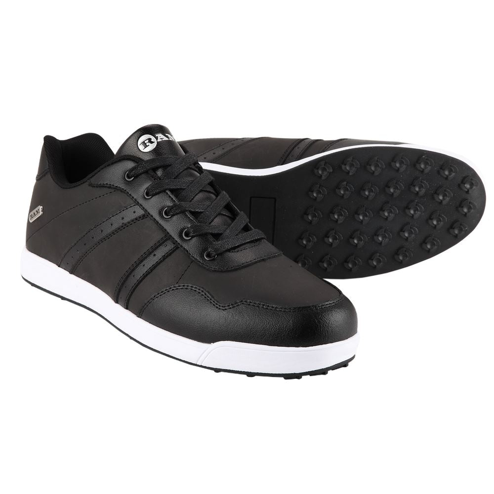 Ram Golf FX Comfort Mens Waterproof Golf Shoes - Black