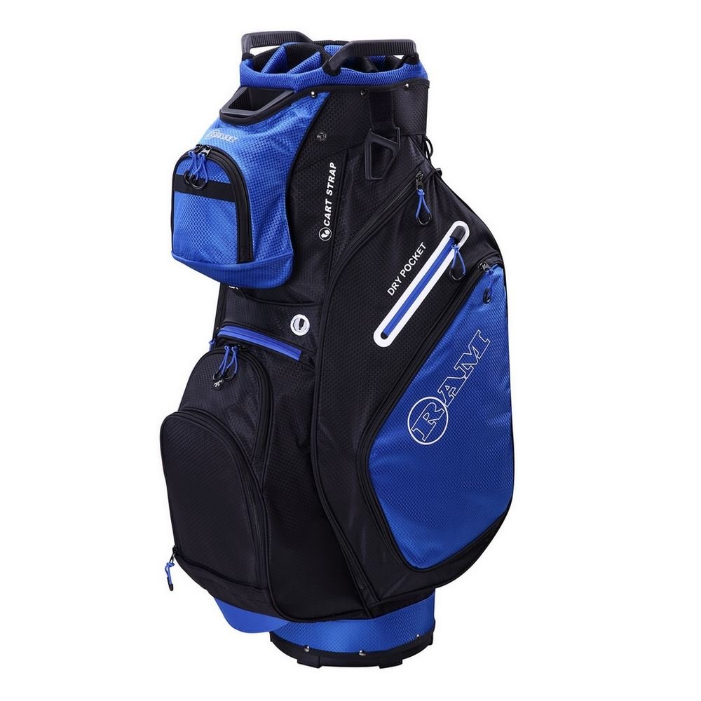 Ram Golf FX Deluxe Golf Trolley Bag with 14 Way Full Length Dividers