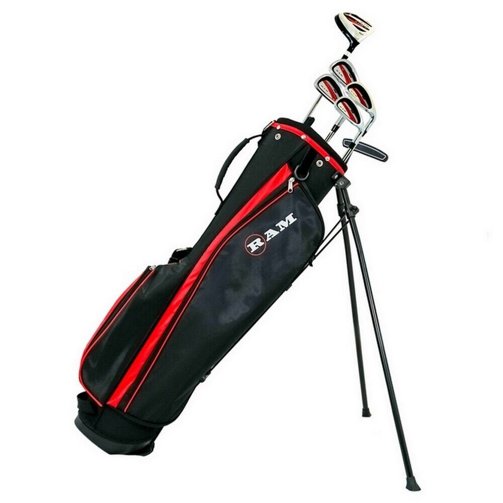 Ram Golf SGS Mens Golf Clubs Starter Set with Stand Bag Steel Shafts